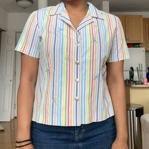 Alfred Dunner collared button down short sleeve 10p